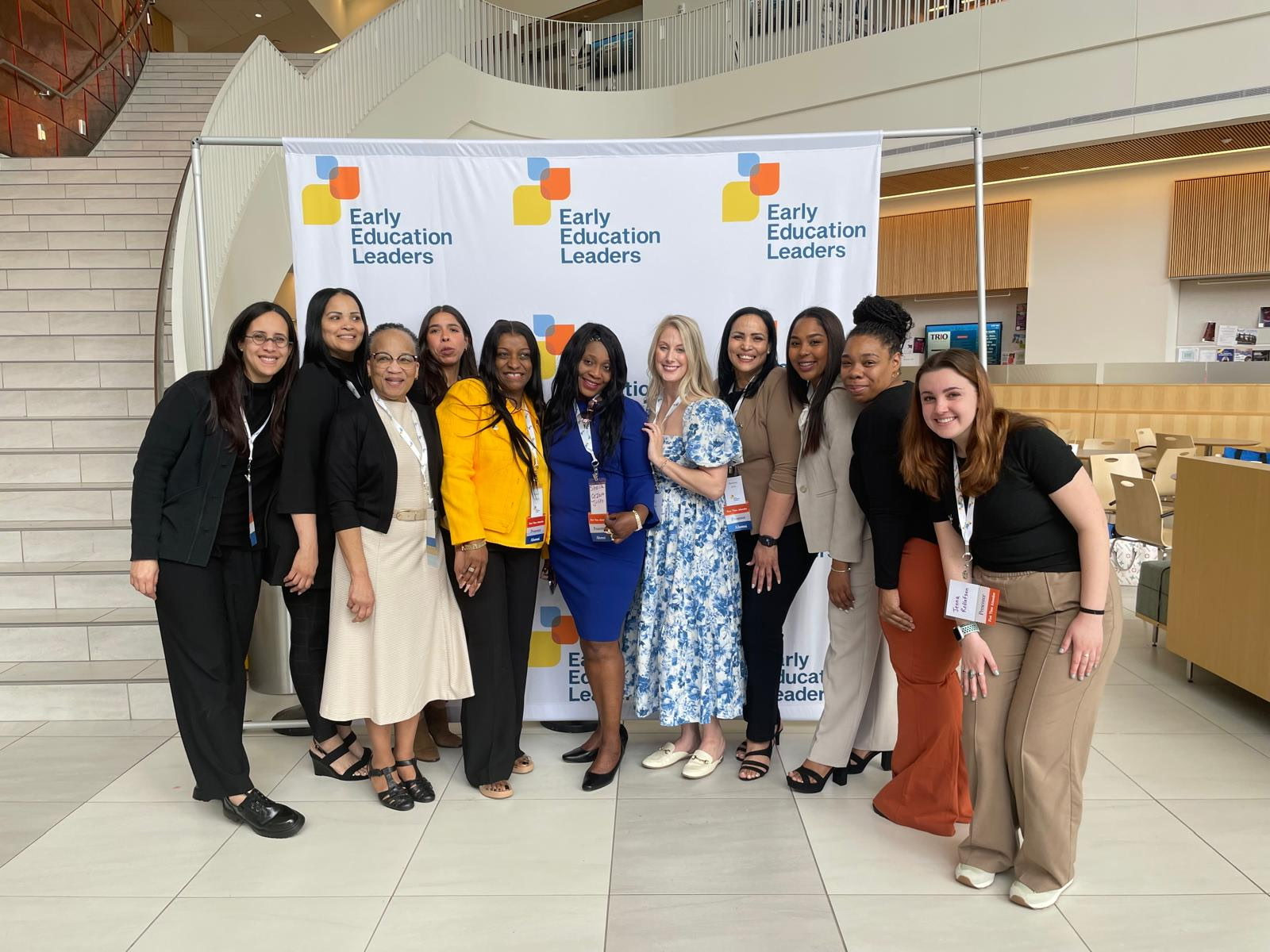 Sheilla Cezarin with fellow education leaders